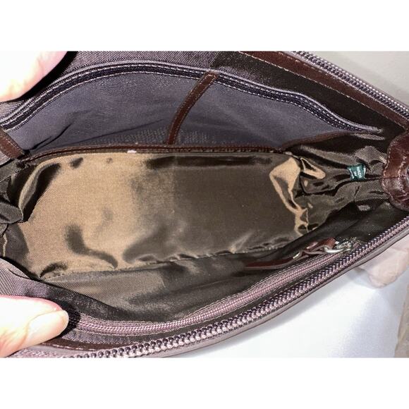 Cole Haan Brown Woven Leather Travel Toiletry Bag Shave Dopp Kit Makeup Case NEW - Picture 8 of 8